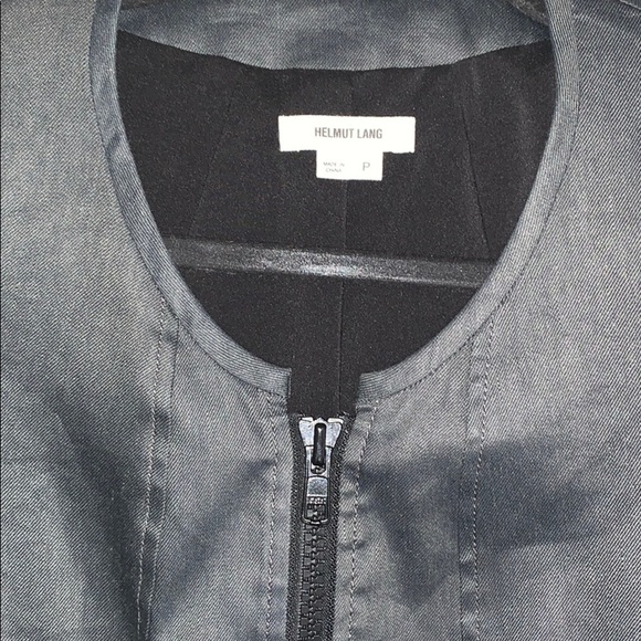 Helmut Lang Linen and Leather Blazer Jacket - Picture 3 of 15